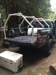 If I Get A Bigger Garage I 39 Ll Get A Tundra Mostly For The Added Space For Camping Trips I Sleep In The Bed Truck Tent Camping Truck Tent Truck Bed Camping