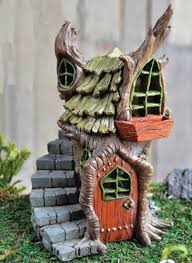 Amazon Com Fiddlehead Fairy Garden Miniature Garden Stump House Halloween Patio Lawn Garden Halloween Fairy Garden Fairy Garden Diy Fairy Garden Designs