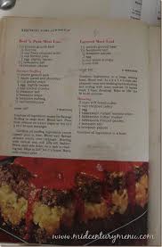 After the meatloaf is done cooking in the oven you should let the meatloaf rest for 10 minutes before cutting it and serving it. Layered Meatloaf Aka Tom S Mom S Meatloaf Mid Century Menu