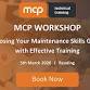 MCP Workshop - Closing Your Maintenance Skills event image