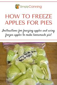 Freezing Apples Tips Tricks For Dry Pack In Syrup Pie Freezing Apples Apple Slice Recipe Food Saver