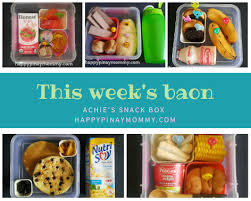 Pinoy Children S Birthday Party Food List Week 1 Weekly School Snack Baon Ideas Happy Pinay Mommy School Snacks Snacks Kids Meals