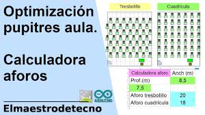 Artículos, videos, fotos y el más completo análisis de noticias de colombia y el mundo sobre aforo| larepublica.co. Optimizacion Del Aforo En El Aula Cuadricula Vs Tresbolillo Calculadora De Aforo Con Distancia Youtube