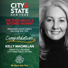 Join us in congratulating our SVP, Kelly MacMillan-Akram, for being  recognized by City & State as a "2025 Above & Beyond Woman"!