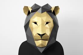 Tempat asal fujian, china jenama wanhuichun nombor pakai topeng muka pakai buang walgreens. Singa Topeng Diy Masker Poli Rendah Masker Kerajinan Kertas Masker Pdf Template 3d Lacrafta