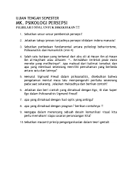 Yuk simak pembahasan di bawah ini Desain Komunikasi Visual Soal Uts Psikologi Persepsi