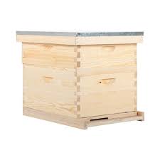 Complete Beekeeping 20 Frame Beehive Box Kit 10 Medium 10 Deep Langstroth Bee Hive Walmart Com Walmart Com