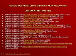 Akta kilang dan jentera 1967 akta 139. Ppt Keselamatan Dan Kesihatan Pekerjaan Powerpoint Presentation Free Download Id 4561347