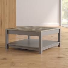 If you wish to add some storage options to your coffee table then going with the capital coffee table with shelf and drawer will be one of the. China Gray Modern Square Coffee Table Furniture With Storage Shelf For Living Room Photos Pictures Made In China Com