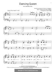 Dancing Queen For Piano By B Andersson B Ulvaeus S Anderson On Musicaneo Piano Sheet Music Clarinet Sheet Music Piano Music