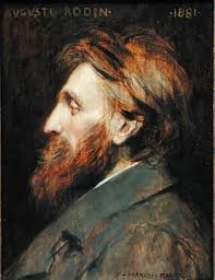 Roberts' red hair picks up the warm tones in her face to perfectly complement her skin. August Rodin By Francois Flameng Portrait Painting Portrait Artist Portrait Sculpture