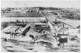 Patterson Cypress Sawmill An Image Appearing In American Lumberman In 1911 This Bird S Eye Illustration Of The F B Willia Louisiana History Louisiana Cypress