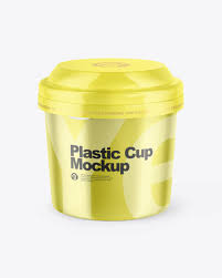 Metallic Cup Mockup In Cup Bowl Mockups On Yellow Images Object Mockups