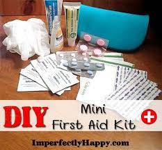 Diy Mini First Aid Kit The Imperfectly Happy Home Mini First Aid Kit Diy First Aid Kit Camping First Aid Kit