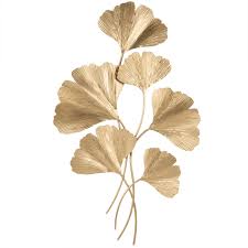 Deco Murale Branchage Ginkgo En Metal Dore 48x79 Maisons Du Monde Deco Murale Parement Mural Branchage