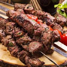Oven Cooked Lamb Kebabs Marinated Lamb Baked In Halogen Turbo Oven Greek Lamb Souvlaki Recipe Souvlaki Recipe Greek Recipes