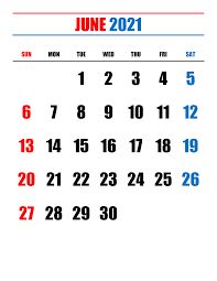 It would be thursday december 30, 2021, if 139 business days added to today. Calendar For June 2021 Free Calendar Su