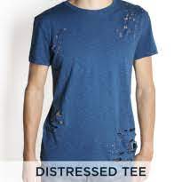 Again, the easiest way is to put the shirt on and make a marking on each side of the tee where you want the fringe to extend to. Diy Distressed T Shirt And Jeans Aexme