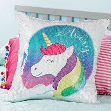 It's hard to get your work done customers love our printed reversible sequin pens and enjoy the guaranteed lowest price on. Personalized Reversible Sequin Unicorn Throw Pillow