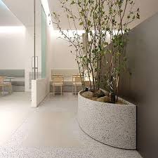 Quầy bàn, bồn cây, gạch lát terrazzo