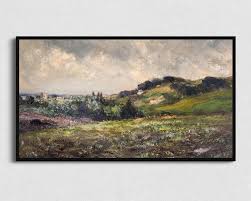 Samsung Frame Tv Art Download Windswept Hills Digital Etsy Vintage Landscape Framed Tv Downloadable Art