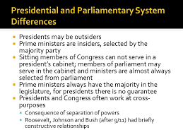The cabinet's role is to advise the president on any subject he or she may require relating to the duties of each member's respective office. Characteristics Of Parliaments Chief Executive Is The Prime Minister Chosen By The Legislature Parliamentary System More Common Than A Directly Ppt Download