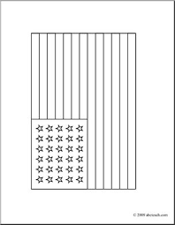 Shown above, the original united states flag symbolizing the 13 colonies. Clip Art 35 Star U S Flag Coloring Page I Abcteach Com Abcteach