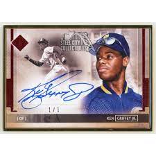 Buy into a baseball break below. Ken Griffey Jr 2020 Topps Transcendent Baseball Red Autograph 1 1 Steel City Collectibles