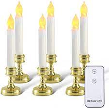 The candlelight, with timer function, is powered by the batteries housed inside the plastic container located in the base of the candle with an on/off switch. Amazon Com Christmas Window Candles Plastic