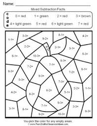 Select your favorite math coloring pages and print out the coloring sheets you like best and let's we are giving some suggestion for using these printable coloring pages effectively. 2nd Grade Go Math 3 4 Practice Subtraction Facts Color By Numbers Go Math Math School Subtraction Facts