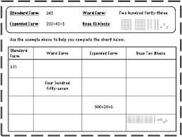 Number And Place Value Practice Worksheet Place Values Practices Worksheets Word Form