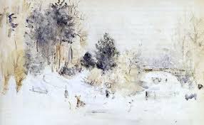 Snowy Landscape Also Known As Frost By Berthe Morisot Hand Painted Oil Painting Berthe Morisot Morisot Art