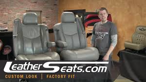 2003 2006 Chevy Silverado Gmc Sierra Replacement Leather Upholstery Leatherseats Com Youtube
