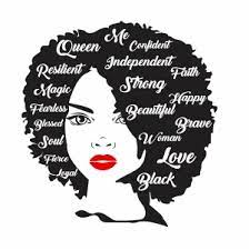 Afro Woman Strong Svg File Afro Girl Strong Woman Svg Cut File Download Jpg Png Svg Cdr Ai Pdf Eps Dxf Format