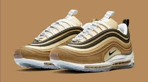 Nike Air Max 97 Black And Gold Mens Ebay Sponsored Nike Air Max 97 Unboxed Brown White 921826 201 Men S Shoes Multi Size New Nike Air Max 97 Air Max 97 Nike Air Max