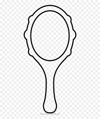 Coloring page can be useful for you. Hand Mirror Coloring Page Hand Mirror Png Drawing Transparent Png Vhv