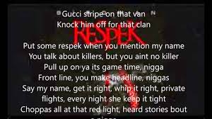 Birdman Put Some Respek On My Name Song Birdman Respek Lyrics Youtube