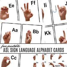 This is a personal pet peeve of mine. Free Printable Asl Sign Language Alphabet Cards Poster Sign Language Alphabet Asl Sign Language Sign Language
