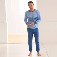 Pyjama Raye Manches Longues Blancheporte En 2021 Pyjama Manches Longues Vetements Homme