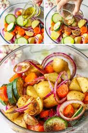 Drizzle with olive oil, a pinch of basil, and salt and pepper on a sheet of foil. Vegetable Foil Packets Happy Foods Tube