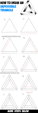 How To Draw An Impossible Triangle Easy Step By Step Drawing Tutorial How To Draw Step By Step Drawing Tutorials Drawing Tutorial Illusion Drawings Easy Drawings