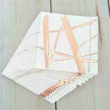 Colors include:&nbsp;pink peach, black, white, rose gold foil amount:&nbsp;20 beverage napkins per packagesize:&nbsp;approx. 80pcs Lot Foil Rose Gold Paper Napkins Brush Stroke Tissue Serviettes Tea Cake Party Napkins For Wedding Birthday New Year Party Disposable Party Tableware Aliexpress