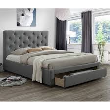 The single bed with storage drawers is great for single persons and has about six drawers to keep all your belongings, neat and tidy as well. Vic Furniture Kingston Double Bed Frame With Drawer Temple Webster