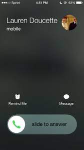 But if your screen is unlocked and open, the decline and answer buttons will show. The Iphone Incoming Call Screen Uses Symmetrical Balance The Top Of The Screen Has The Incoming Caller S Information Iphone Screen Answers Symmetrical Balance