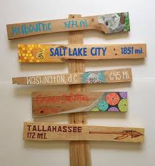 custom signpost set of 5 arrow sign arrow signs etsy camping schilder wegweiser strandschilder