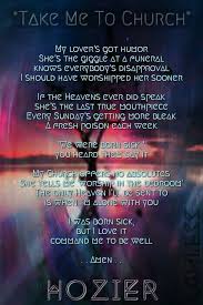 Hozier Take Me To Church Music Lyrics Music Memories Take Me To Church