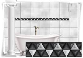 Badezimmerfliesen tragen maßgeblich zum design in unseren bädern bei und können langweilige nasszellen in. Fliesenaufkleber Fliesen Aufkleber Mosaik Kachel Grau Weiss Bad Wc Kuche Medianlux Shop