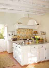 Replacing cabinets with open shelves is an easy and trending alternative for a kitchen with no upper cabinets. Farmhouse Country Kitchen 5 Take Away Tips The Inspired Room