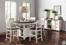 5.0 out of 5 stars. Madison County Vintage White 54 Adjustable Storage Dining Room Set From Jofran Coleman Furniture