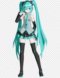 Hatsune Miku Mikumikudance Vocaloid Anime Art Hatsune Miku Fictional Characters Black Hair Fictional Character Png Pngwing